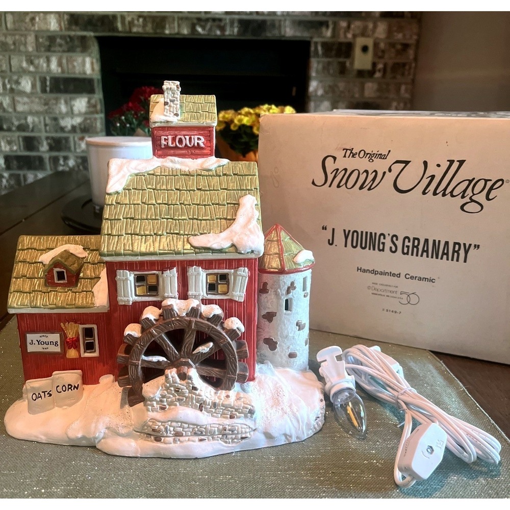 Department 56 The Original Snow Village "J. Young's Granary" 1989 5149-7